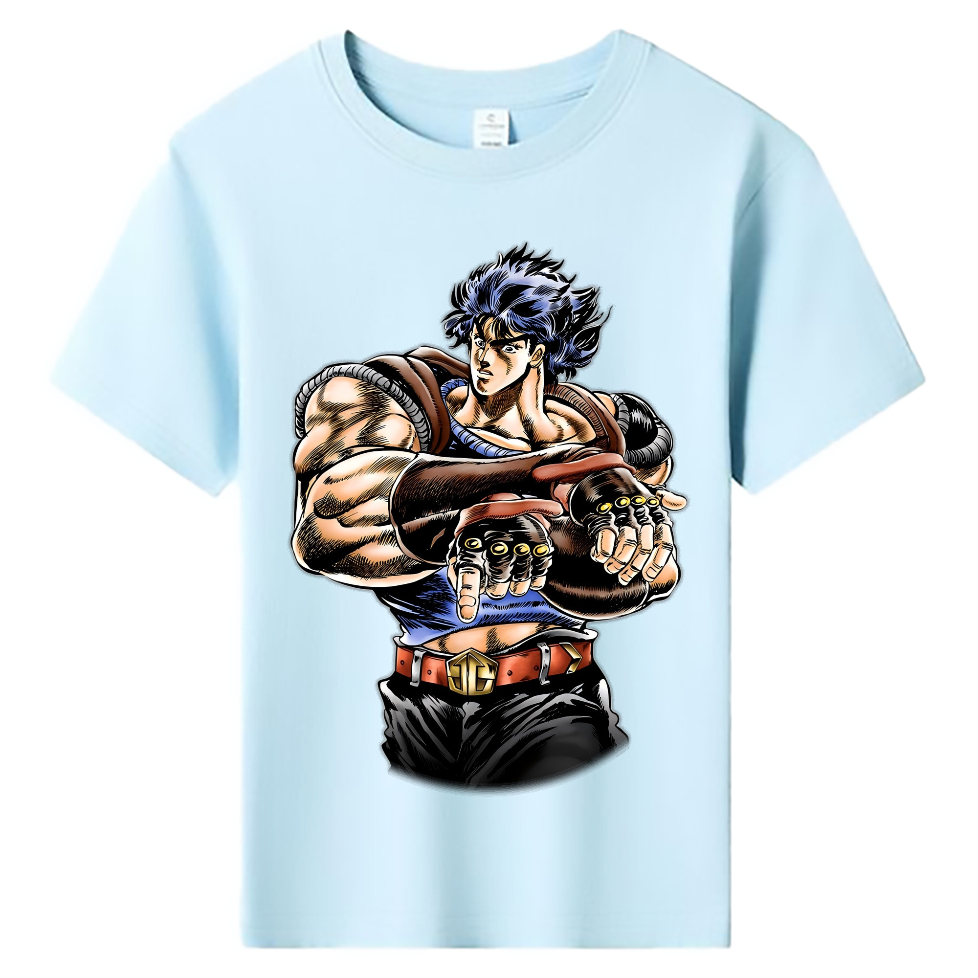 （画像用） ジョジョの奇妙な冒険 /ジョナサン?ジョースター JoJo's Bizarre Adventure Jonathan Joestar 綿100％キッズTシャツ（フロントプリント）